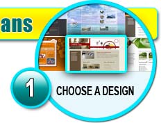 Build a website with EasySite Wizard Pro Website Builder in 3 Easy Steps - Step 1 Choose a Design